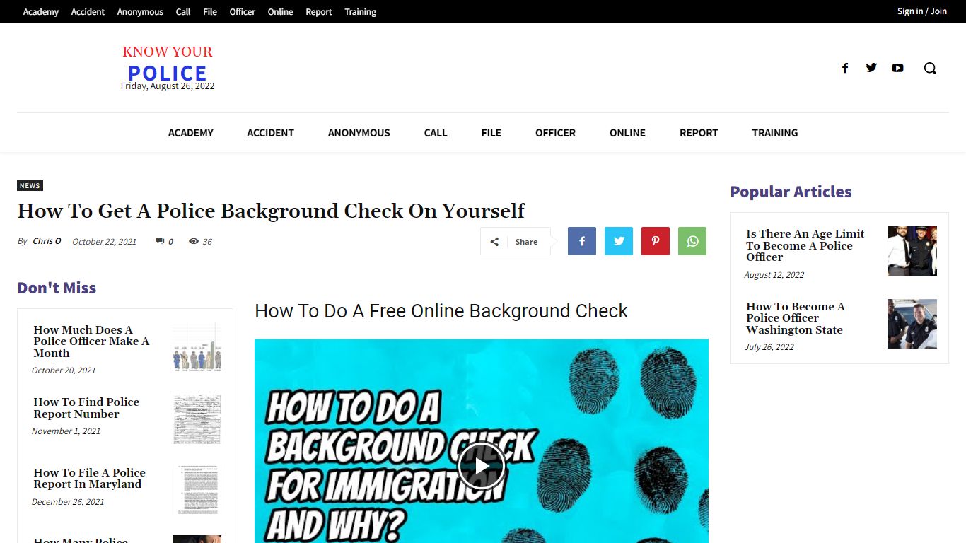 How To Get A Police Background Check On Yourself