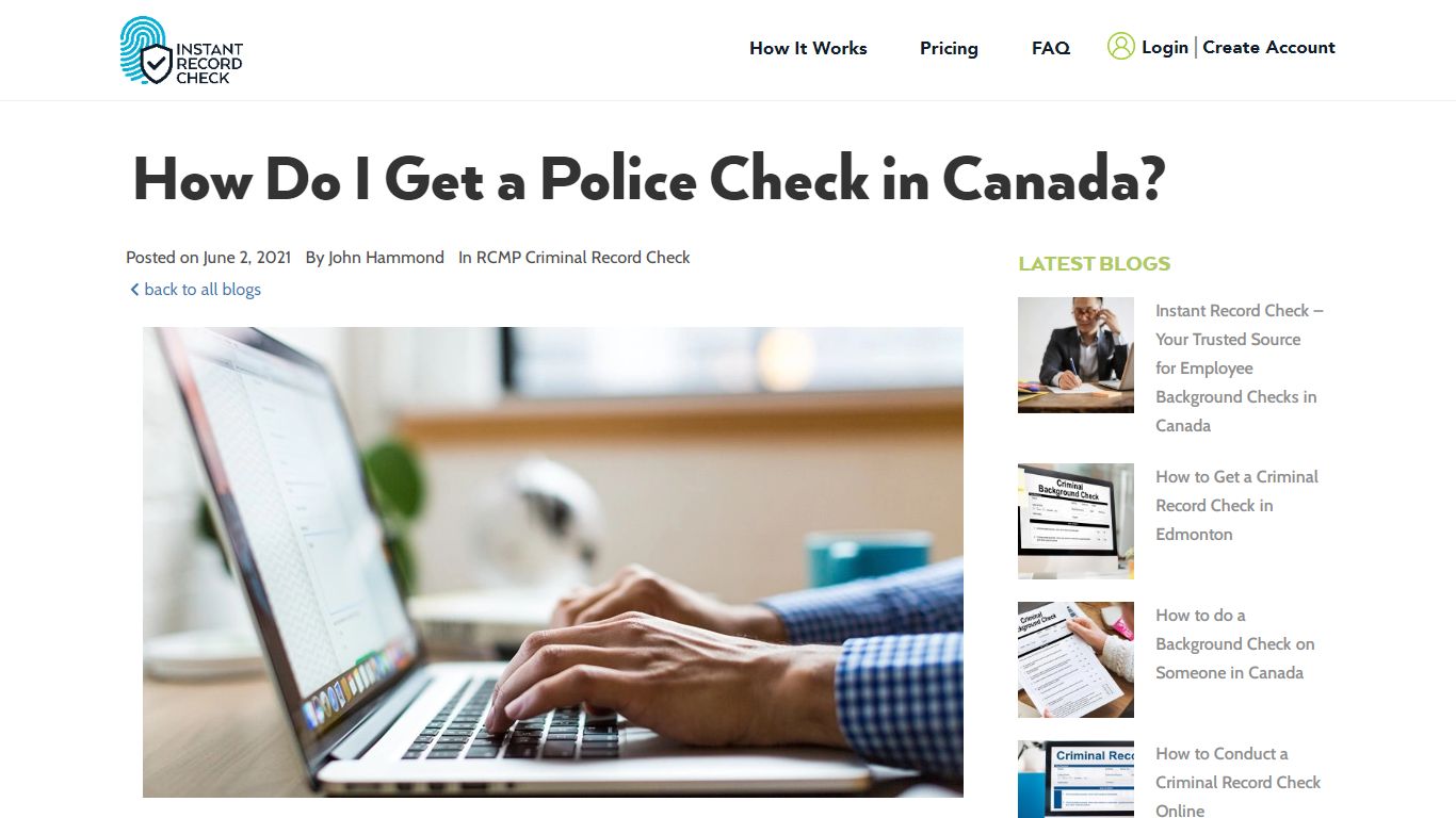 How Do I Get a Police Check in Canada? - Instant Record Check